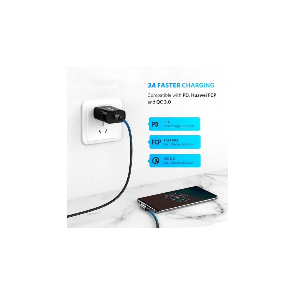 Дата кабель USB-C to USB-C 2.0m 60W US255 Black Gray Ugreen (50125) - зображення 2