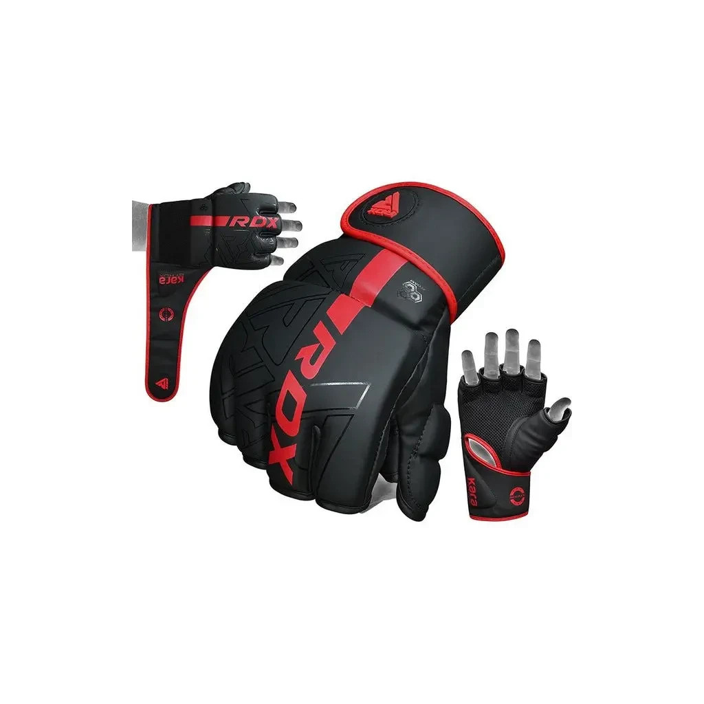Рукавички для MMA RDX F6 Kara Matte Red L (GGR-F6MR-L) - зображення 7