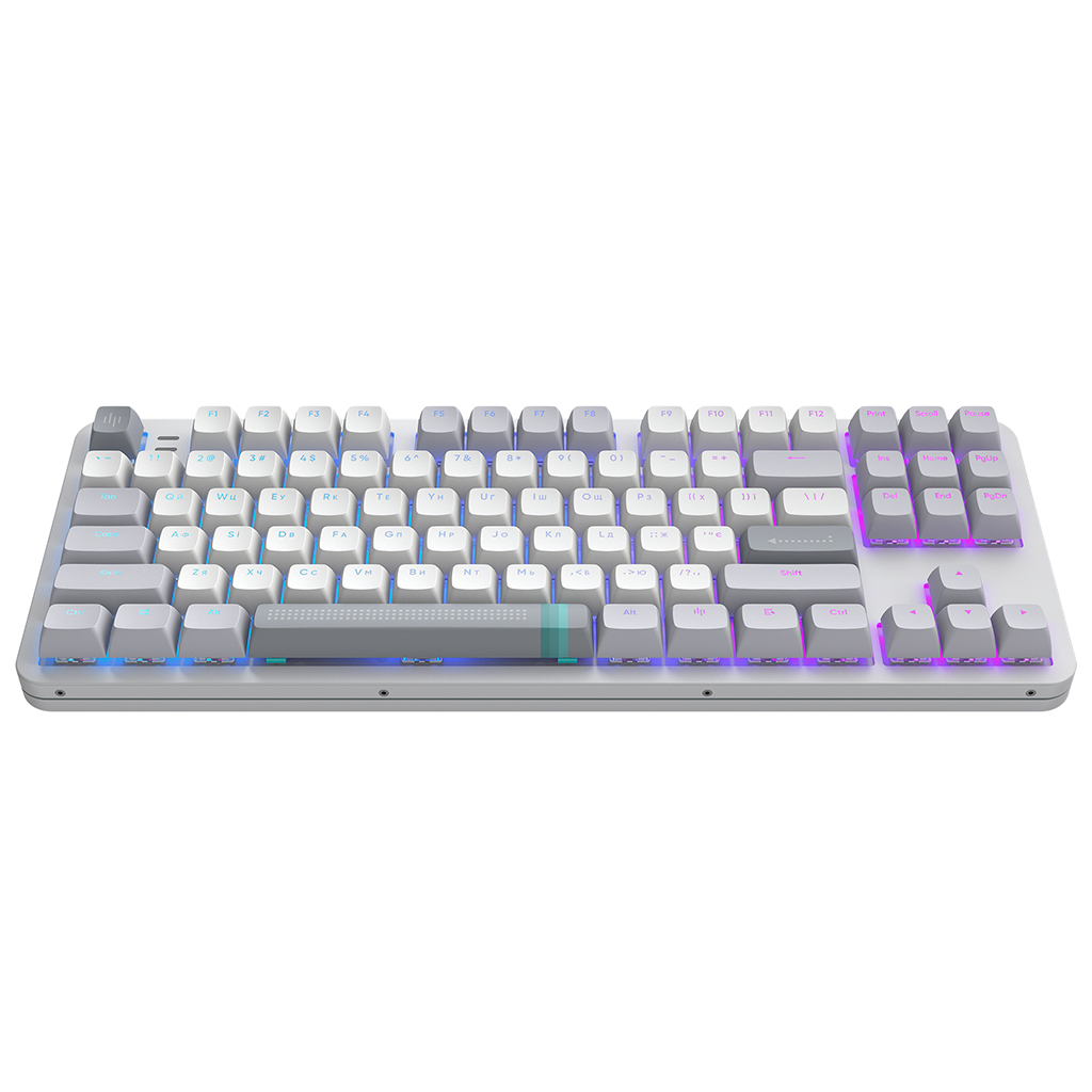 Клавіатура Dark Project ALU87 Daylight ABS RGB Mech G3MS Zircon White/Grey (DPKB_DAYLIGHT_87_ANSI_UA) - зображення 1