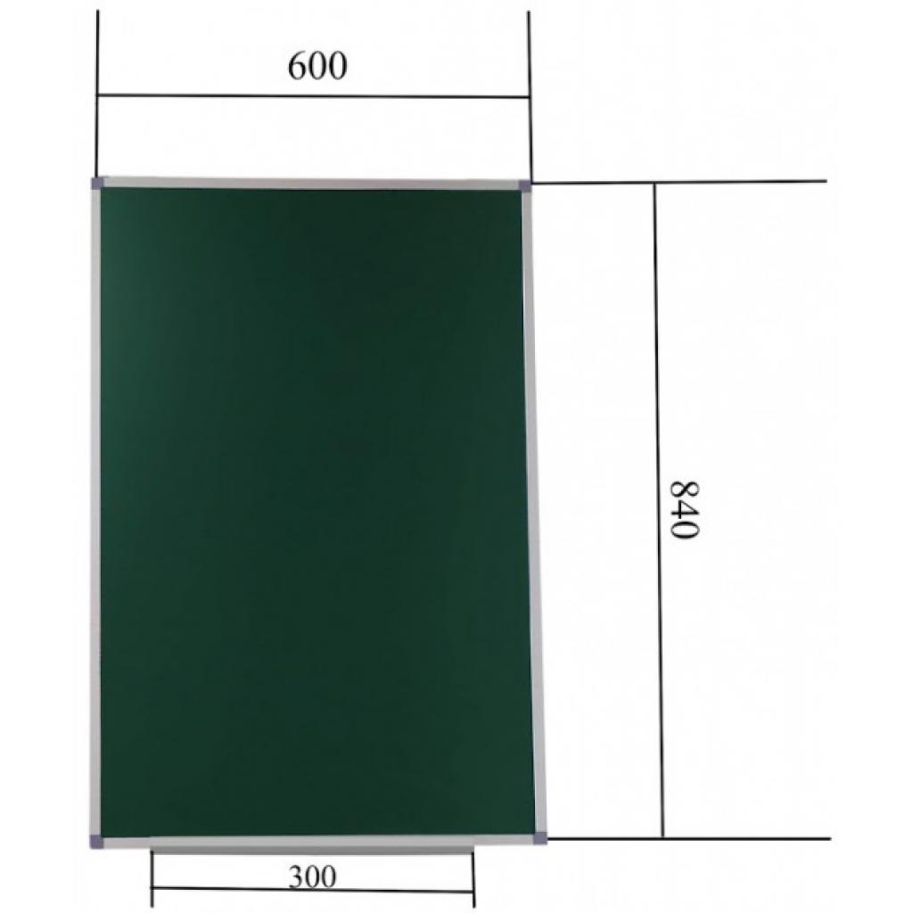Шкільна дошка Sector магнітно-крейдяний 60 х 84 см (K06084) - зображення 2
