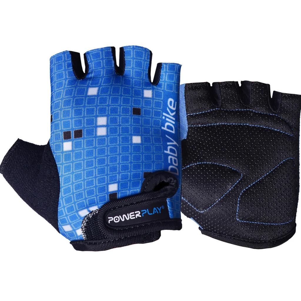 Велорукавиці PowerPlay Children 5451 Blue/White 2XS (5451_2XS_Blue-White) - зображення 1