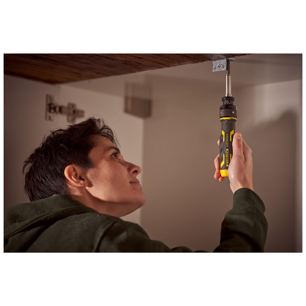 Викрутка Stanley FATMAX "Speed Drive" з храповим механізмом, з трьома вставками. (FMHT62692-0) - зображення 5