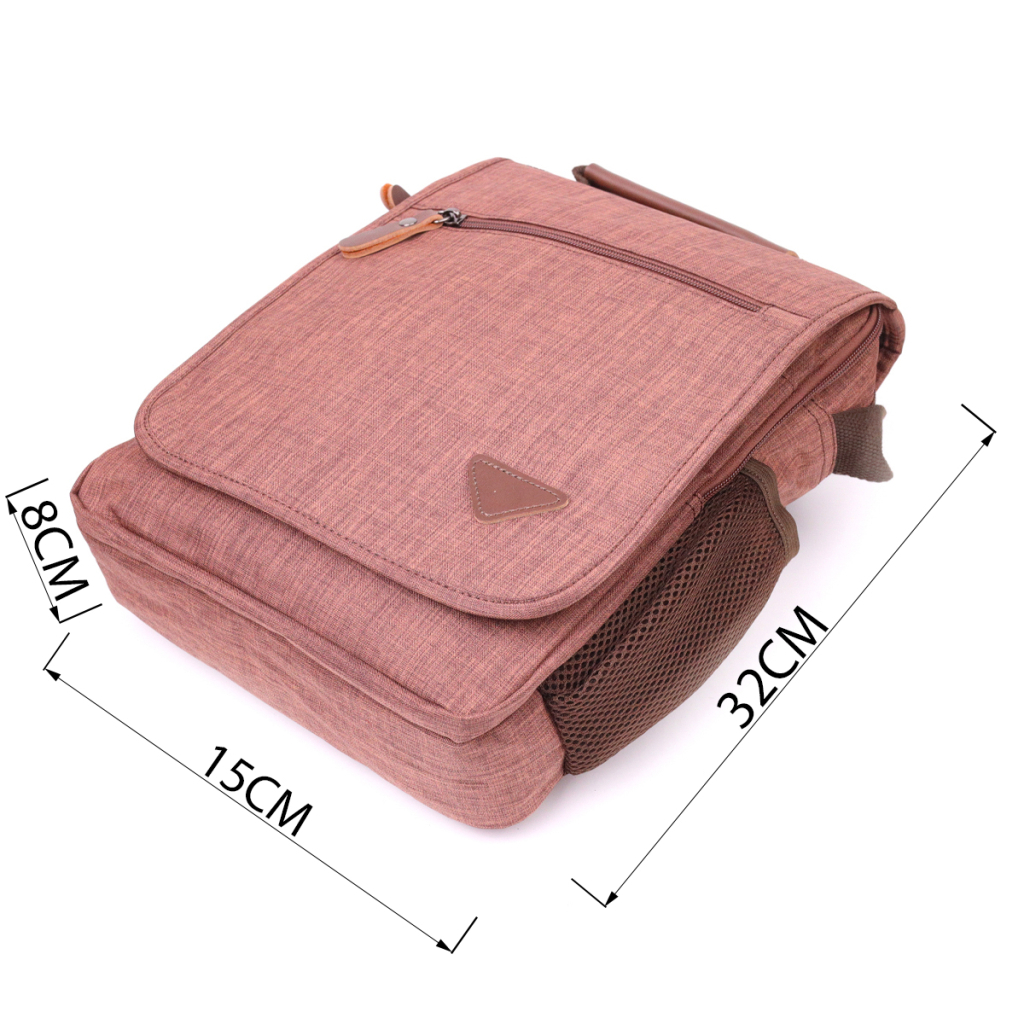 Сумка Vintage Чоловіча з текстилю Коричнева (21262) - зображення 4