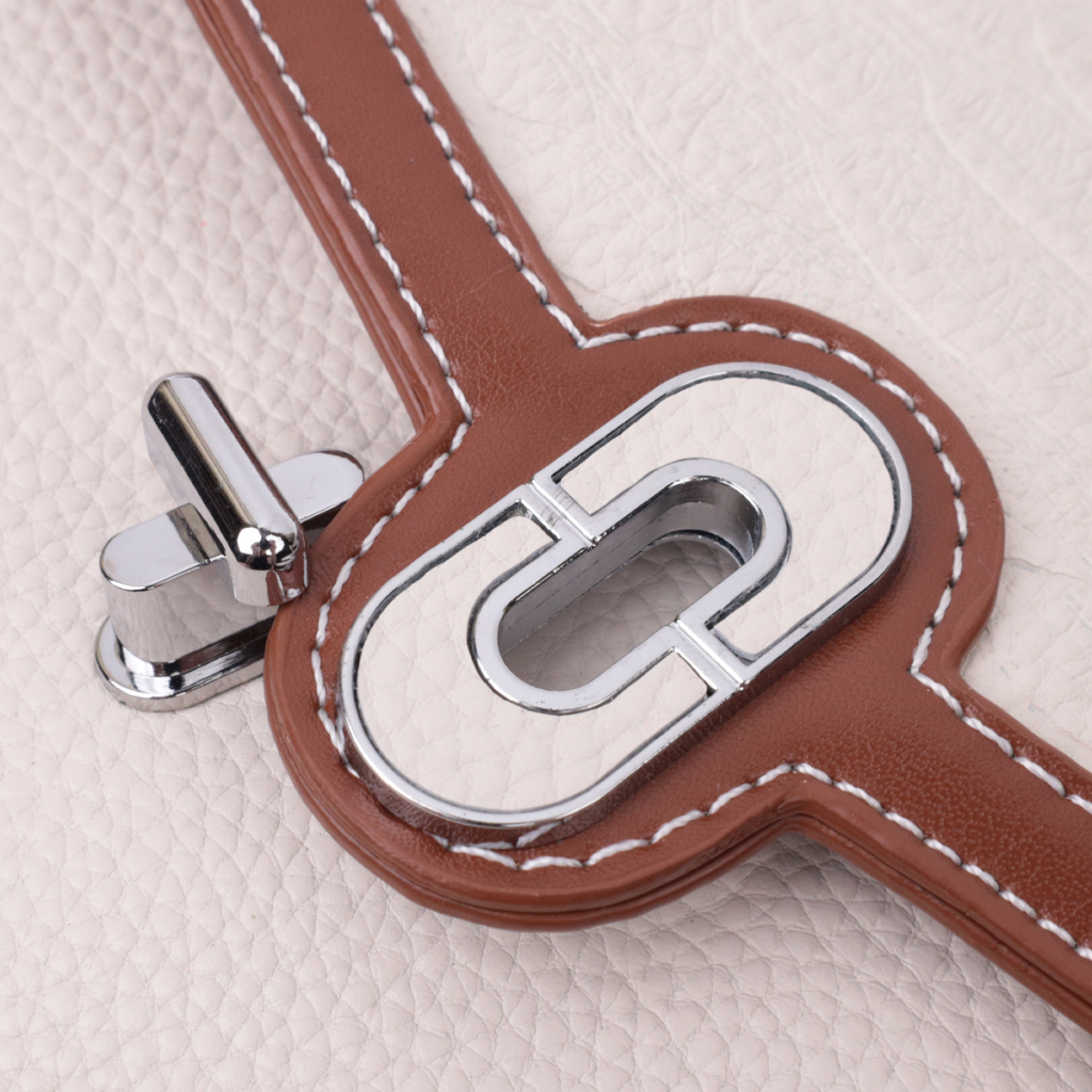 Сумка Vintage Жіноча з фактурним клапаном з натуральної шкіри Біла (22623) - зображення 8