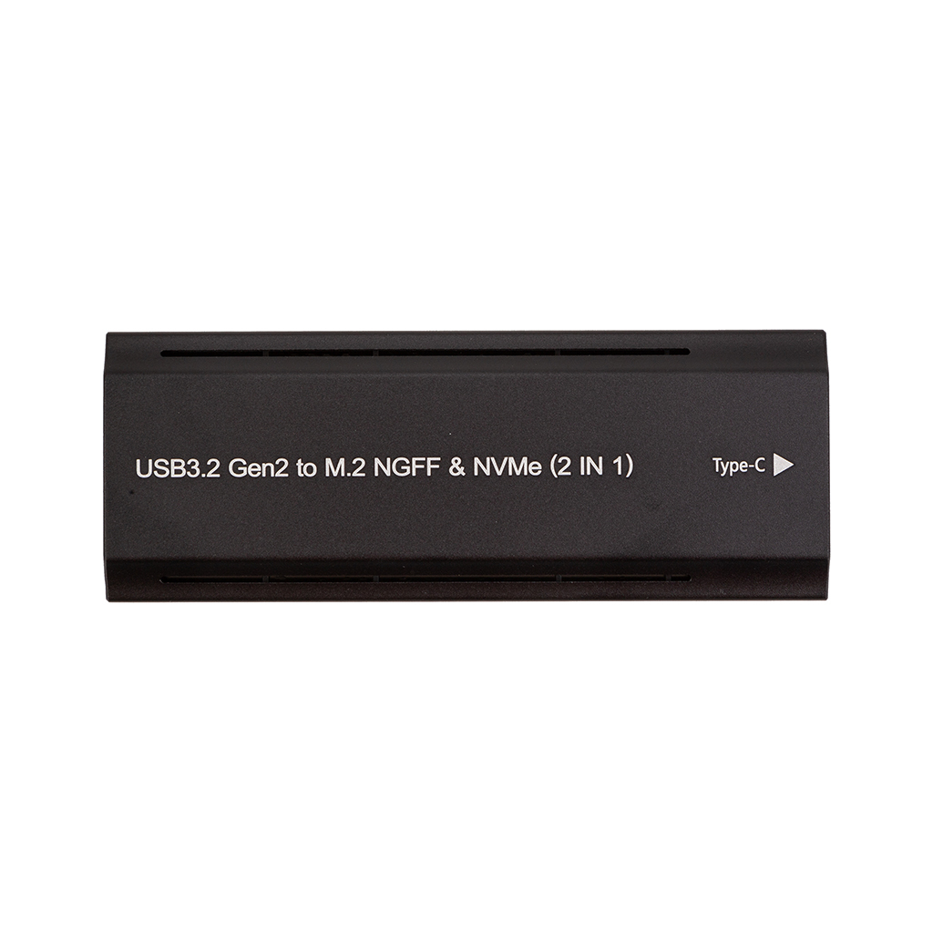 Кишеня зовнішня PowerPlant SSD M.2 PCIe NGFF/NVMe USB3.2, 20Gbps, RGB (HC380527) - зображення 1