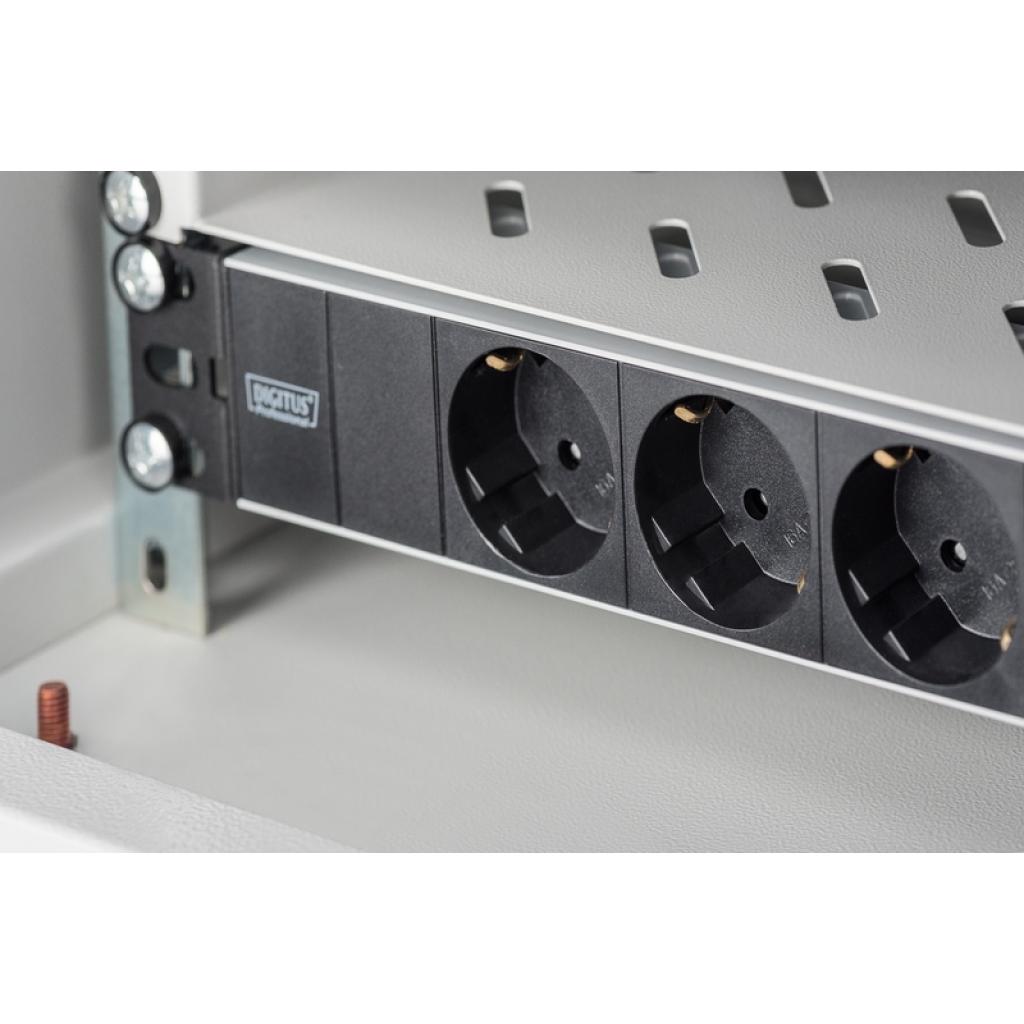 Силовий блок Digitus 10" 1U, 16A, 230V 3xSchuko, вилка Schuko (DN-95411) - изображение 6