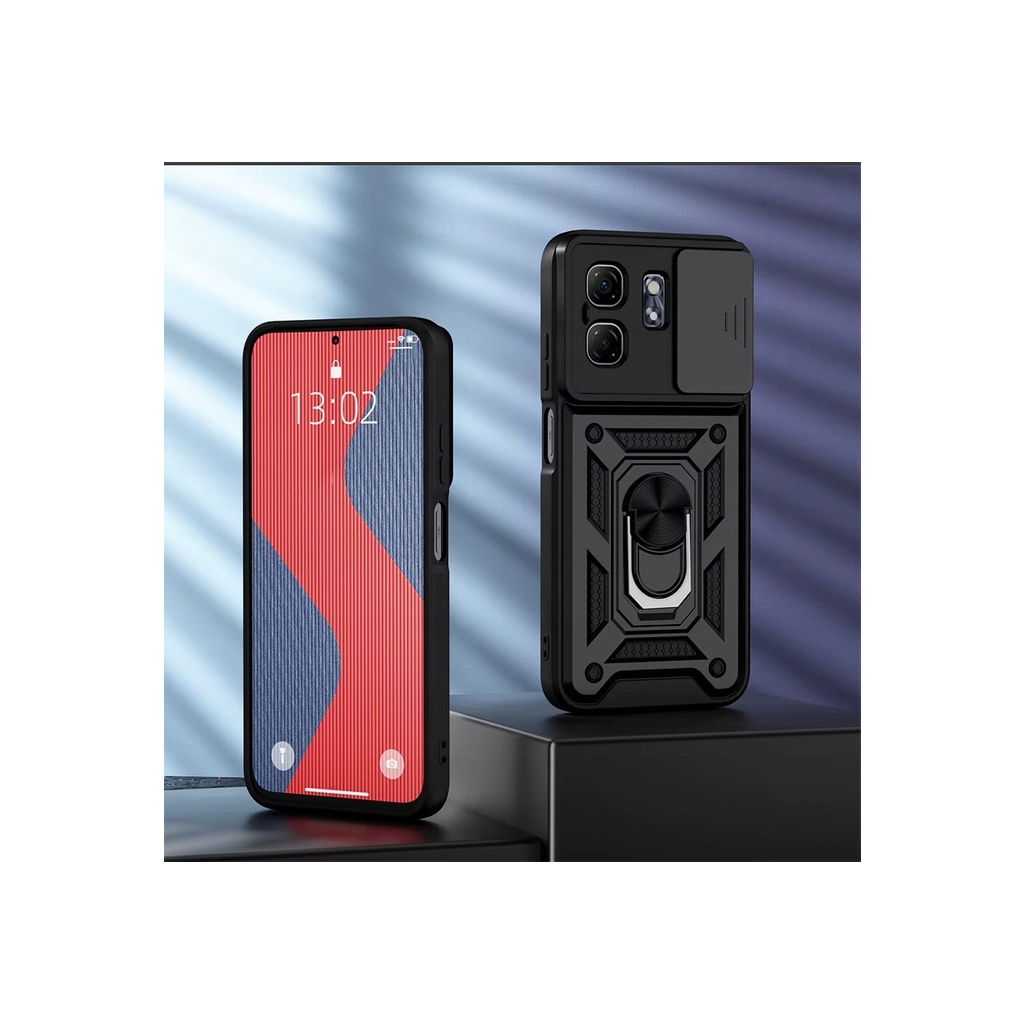 Чохол до мобільного телефона BeCover Military Infinix Hot 50i (X6531) Black (713047) - зображення 2