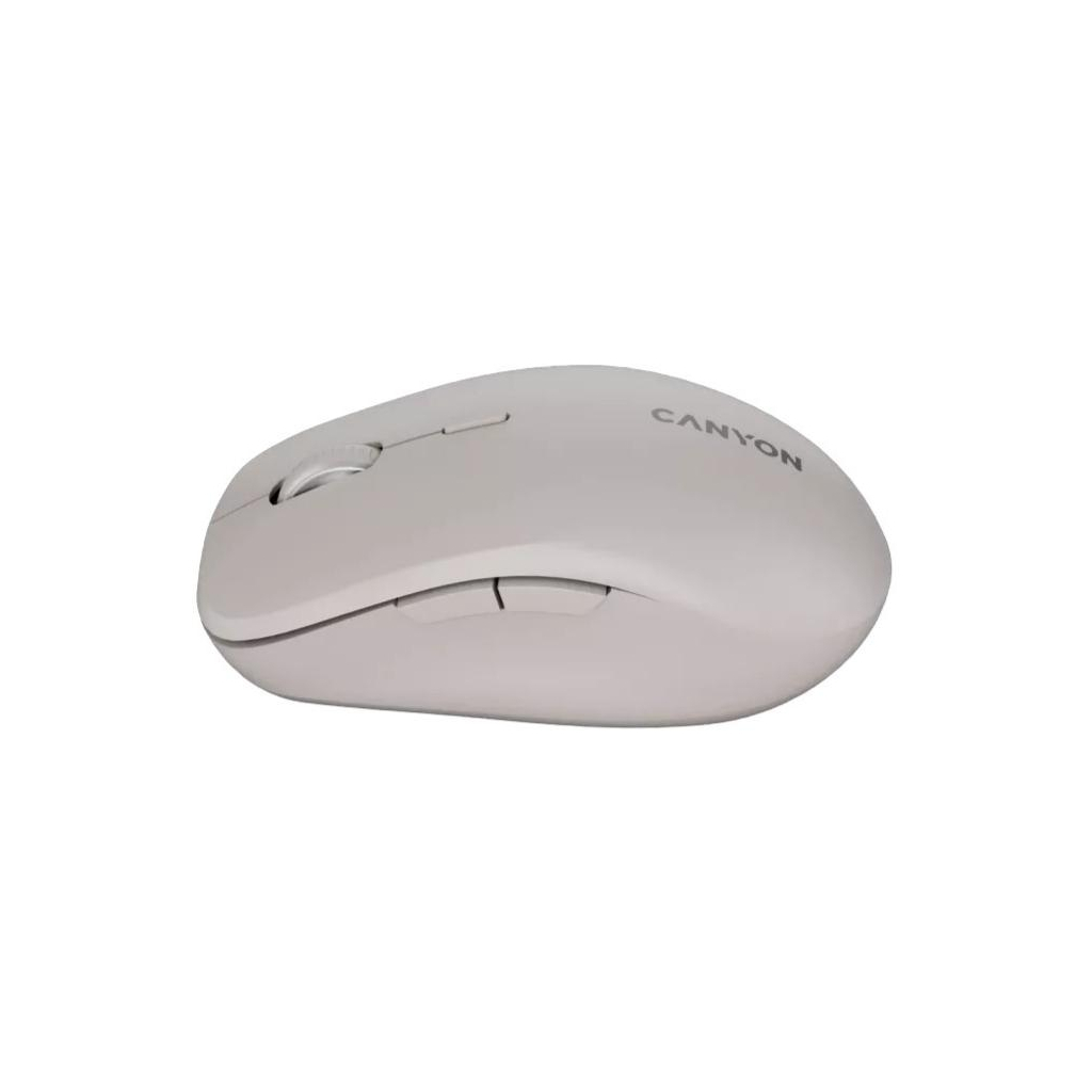 Мишка Canyon MW-12 Wireless/Bluetooth Beige (CNS-CMSW12BG) - зображення 3
