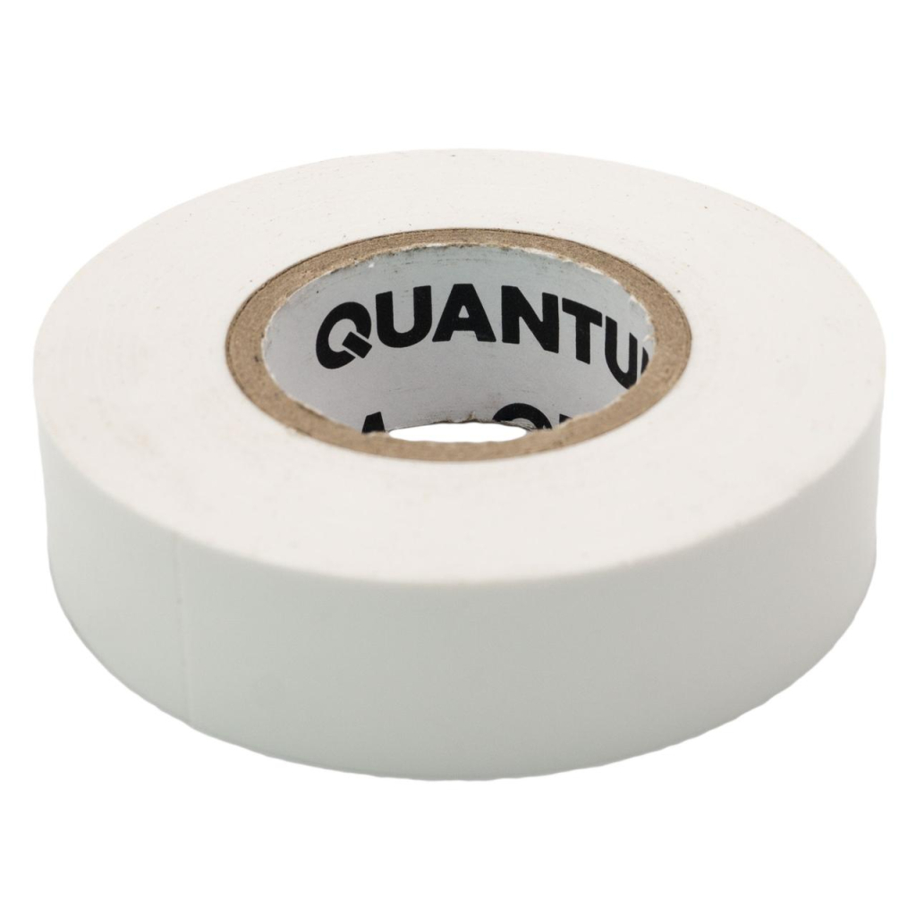 Ізоляційна стрічка Quantum white shinny 18мм/20м (QM-EIT130WS-18/20) - изображение 1