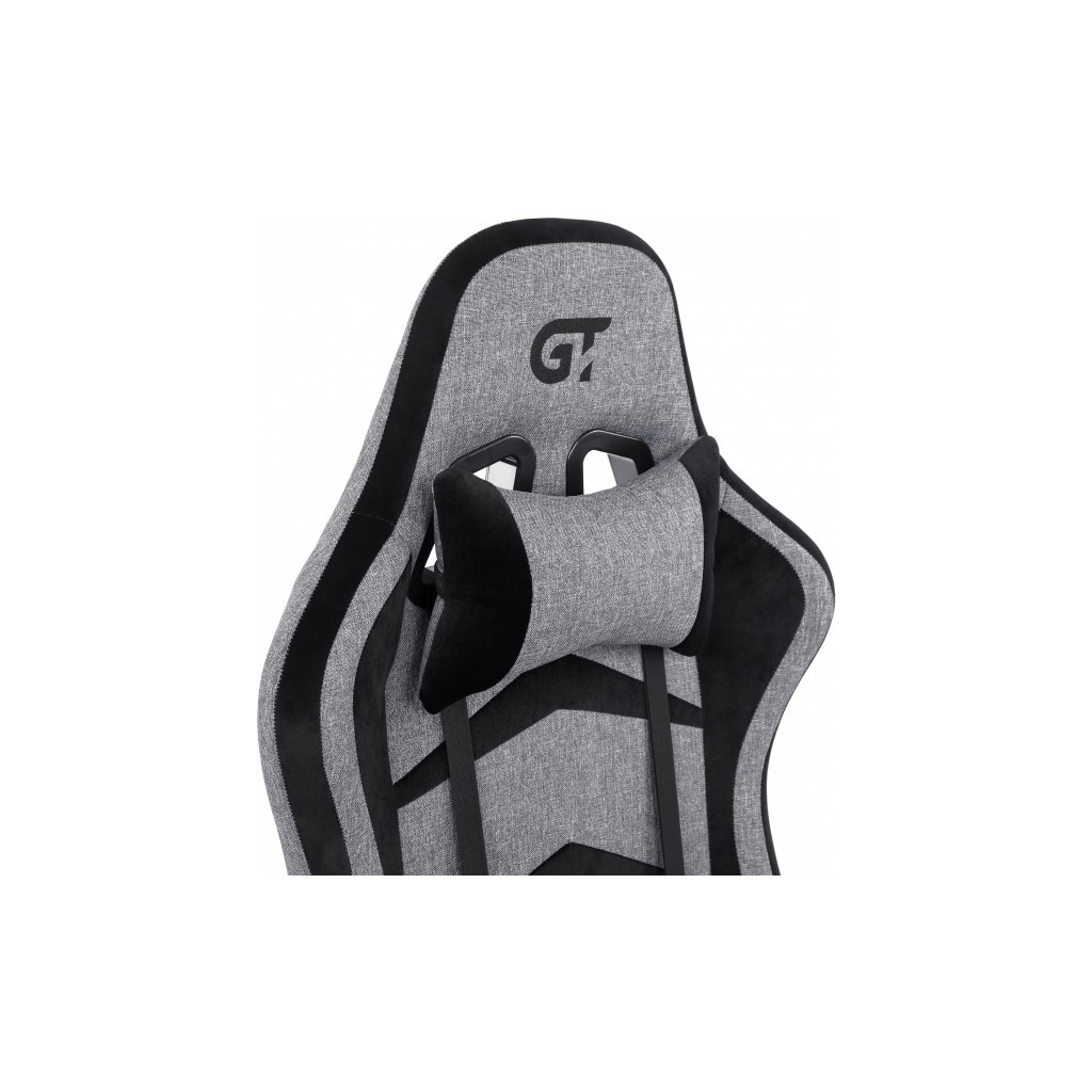 Крісло ігрове GT Racer X-2534-F Gray/Black Suede (X-2534-F Fabric Gray/Black Suede) - изображение 8