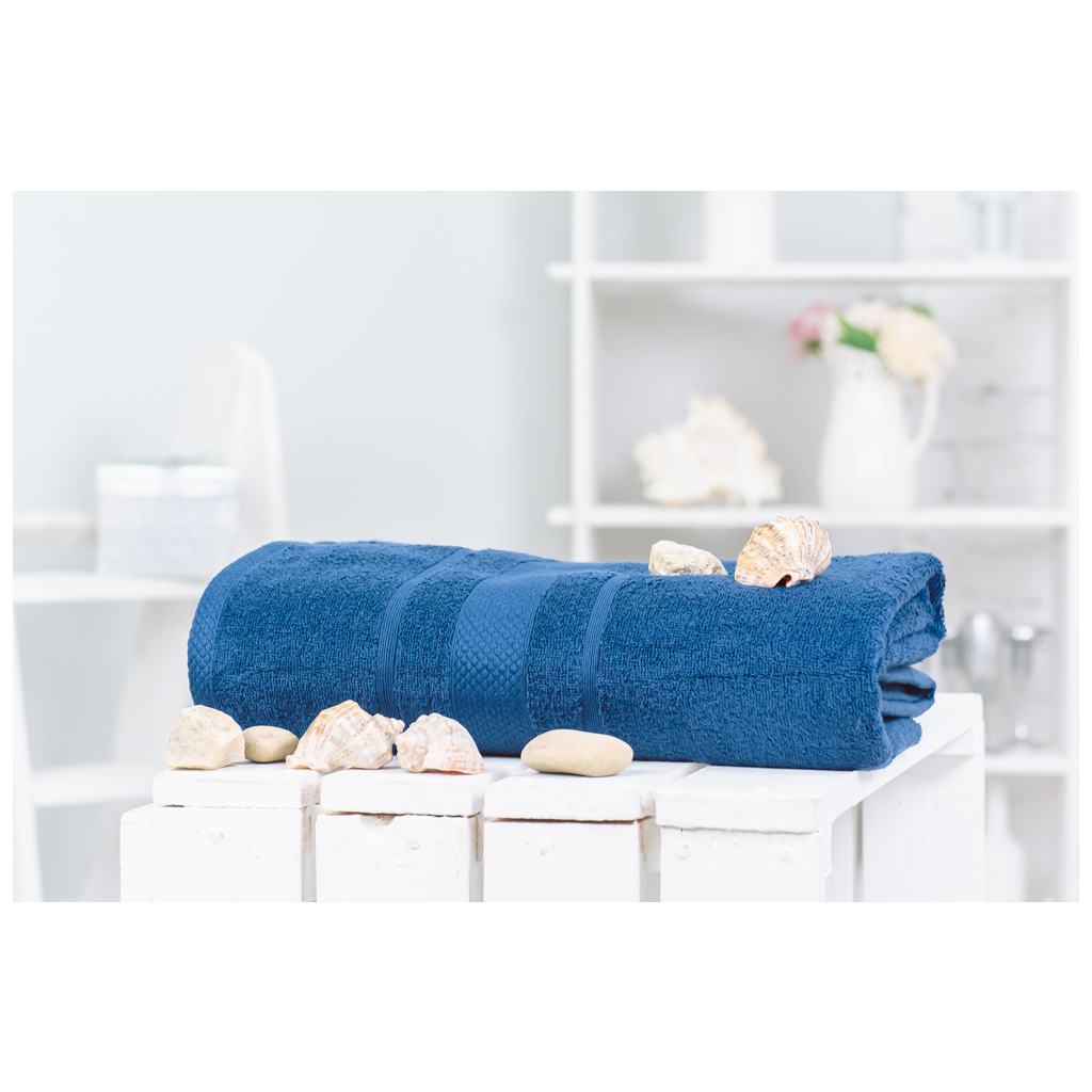 Рушник MirSon банний 5006 SoftNess Kingblue 100x150 см (2200003181241) - зображення 1