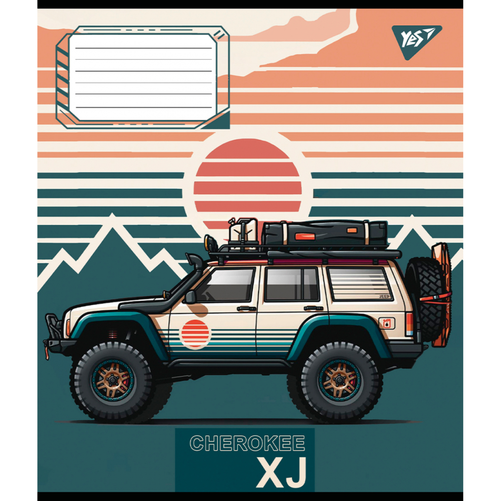 Зошит Yes Off road vehicle А5 48 аркушів клітинка (767372) - зображення 6