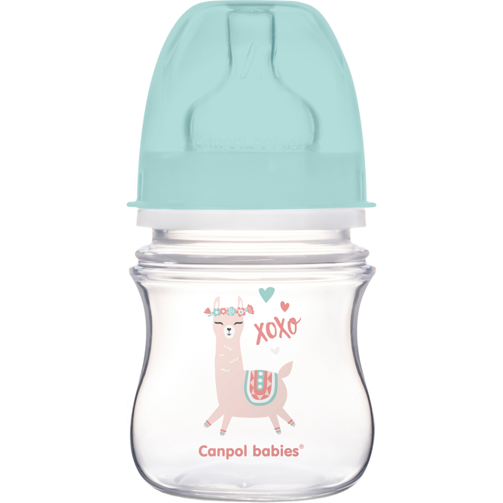Пляшечка для годування Canpol babies EasyStart - Toys з широким отвором 120 мл (35/220_gre) - зображення 1