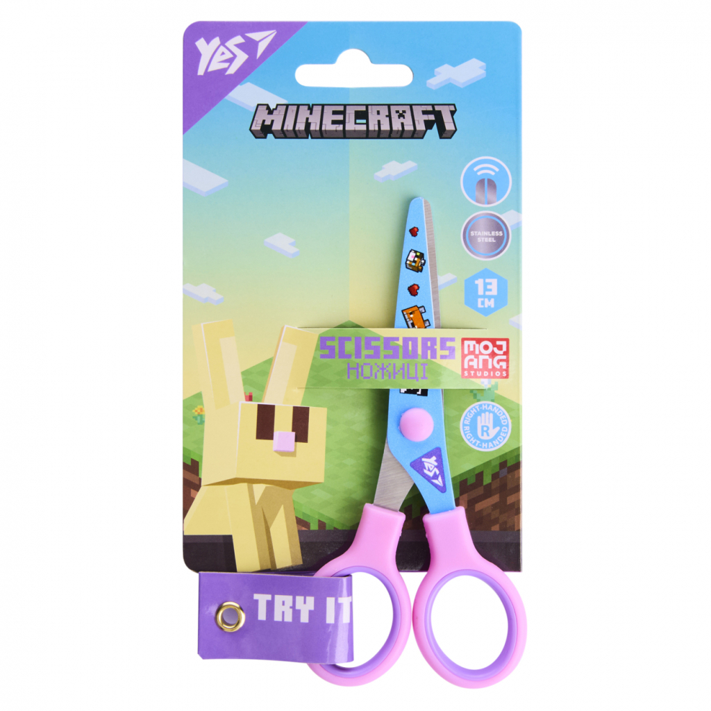 Ножиці Yes Minecraft.Spring 13см з принтом на лезі (480471) - изображение 3