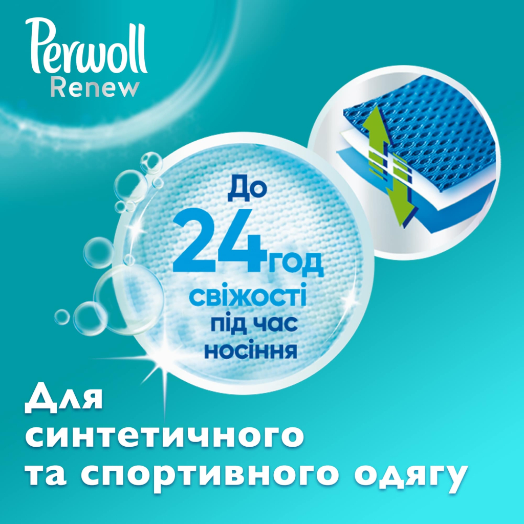 Гель для прання Perwoll Renew Sport & Refresh Догляд та освіжаючий ефект 1.98 л (9000101577921) - зображення 3