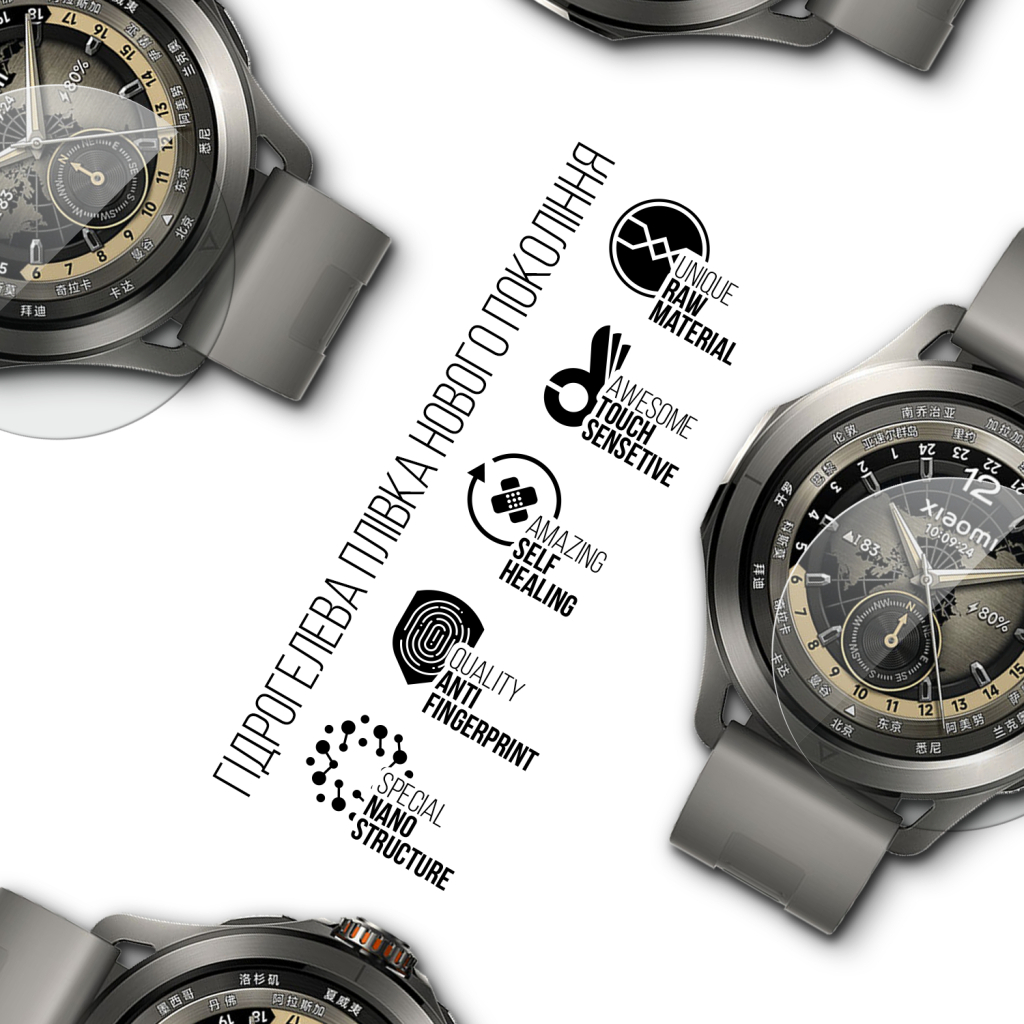 Плівка захисна Armorstandart Xiaomi Watch S4 Sport 6pcs (ARM84393) - изображение 2