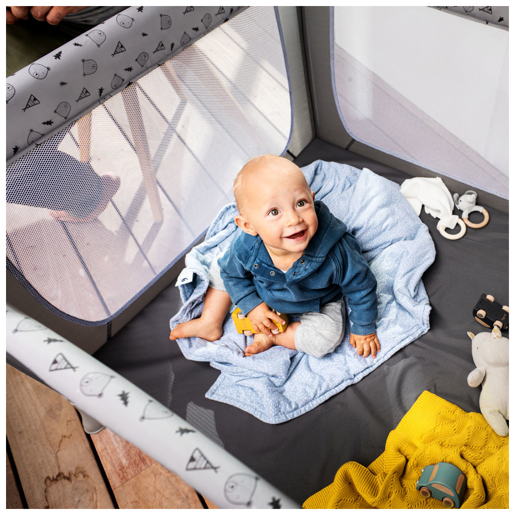 Дитячий манеж Hauck Sleep N Play SQ Nordic Grey (60649-0) - изображение 3