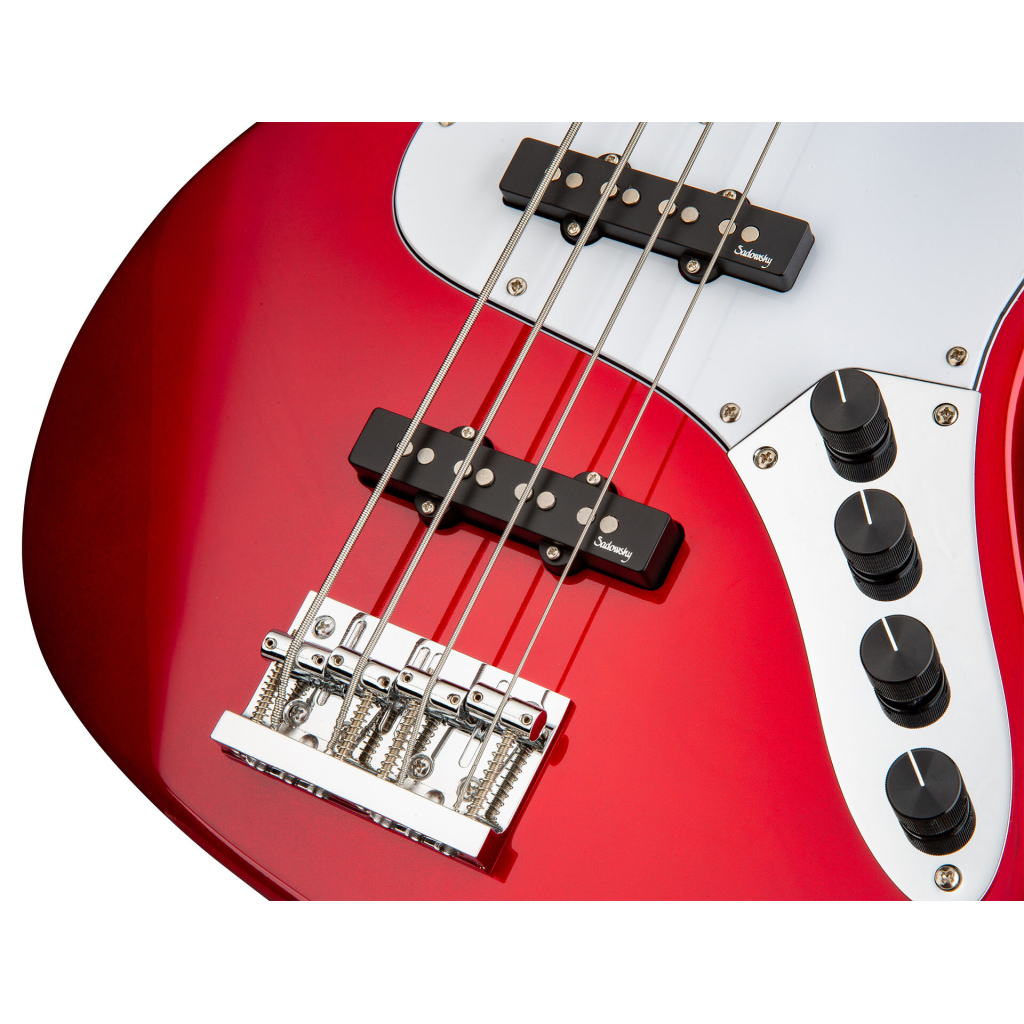 Бас-гітара Sadowsky MetroExpress 21-Fret Vintage J/J Bass Maple 4-String - Candy Apple Red Metallic (SME21VJ4 31M OKU FR) - зображення 4