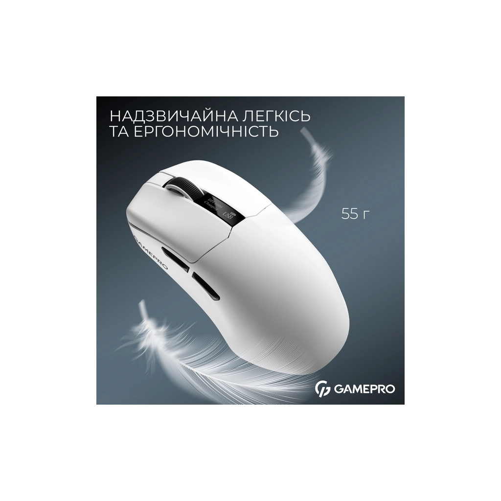 Мишка GamePro Asgard Thor Wireless/Bluetooth/USB White (GM023W) - зображення 6