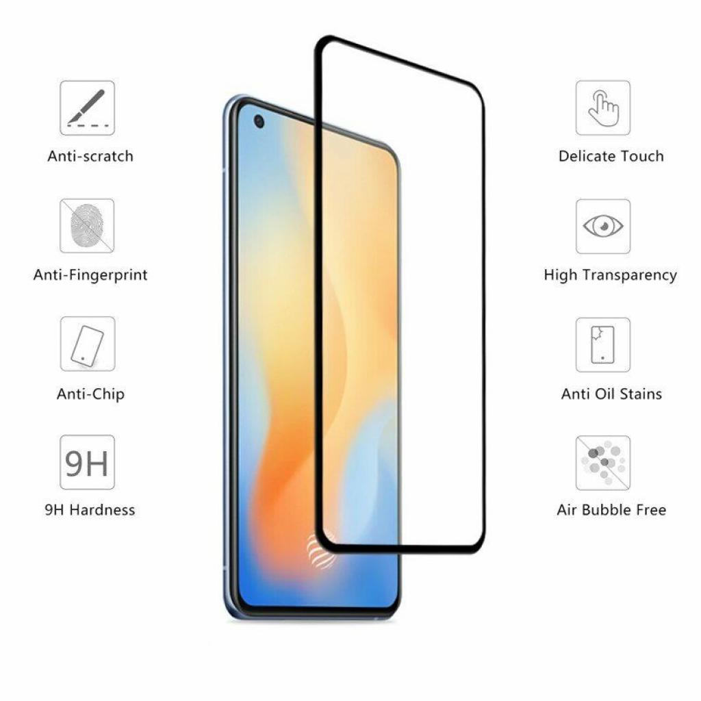 Скло захисне Drobak Vivo Y30 Full Cover Full Glue (Black) (222230) - зображення 2