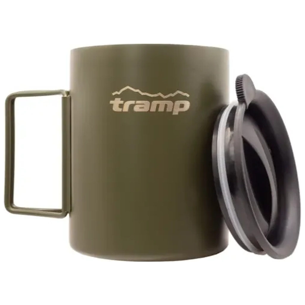 Чашка туристична Tramp зі складаними ручками та поїлкою 500 мл Olive (UTRC-142-olive) - зображення 3