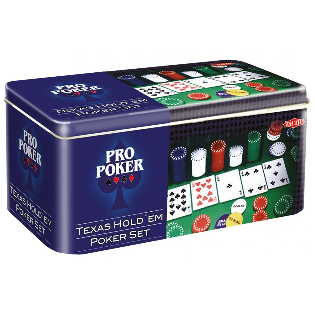 Настільна гра Tactic Техаський холдем у жестяній коробці (3095) - зображення 1
