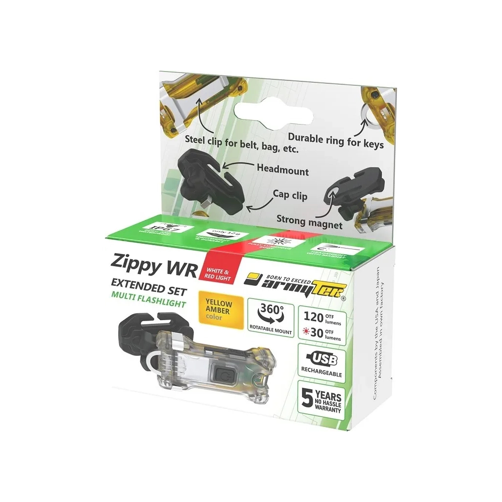 Ліхтар Armytek Zippy WR Extended Set Yellow (F09101Y) - зображення 7