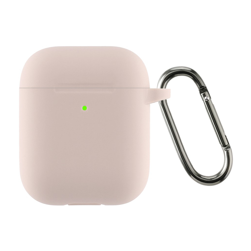 Чохол для навушників Armorstandart Ultrathin Silicone Case With Hook для Apple AirPods 2 Pink Sand (ARM59689) - зображення 1