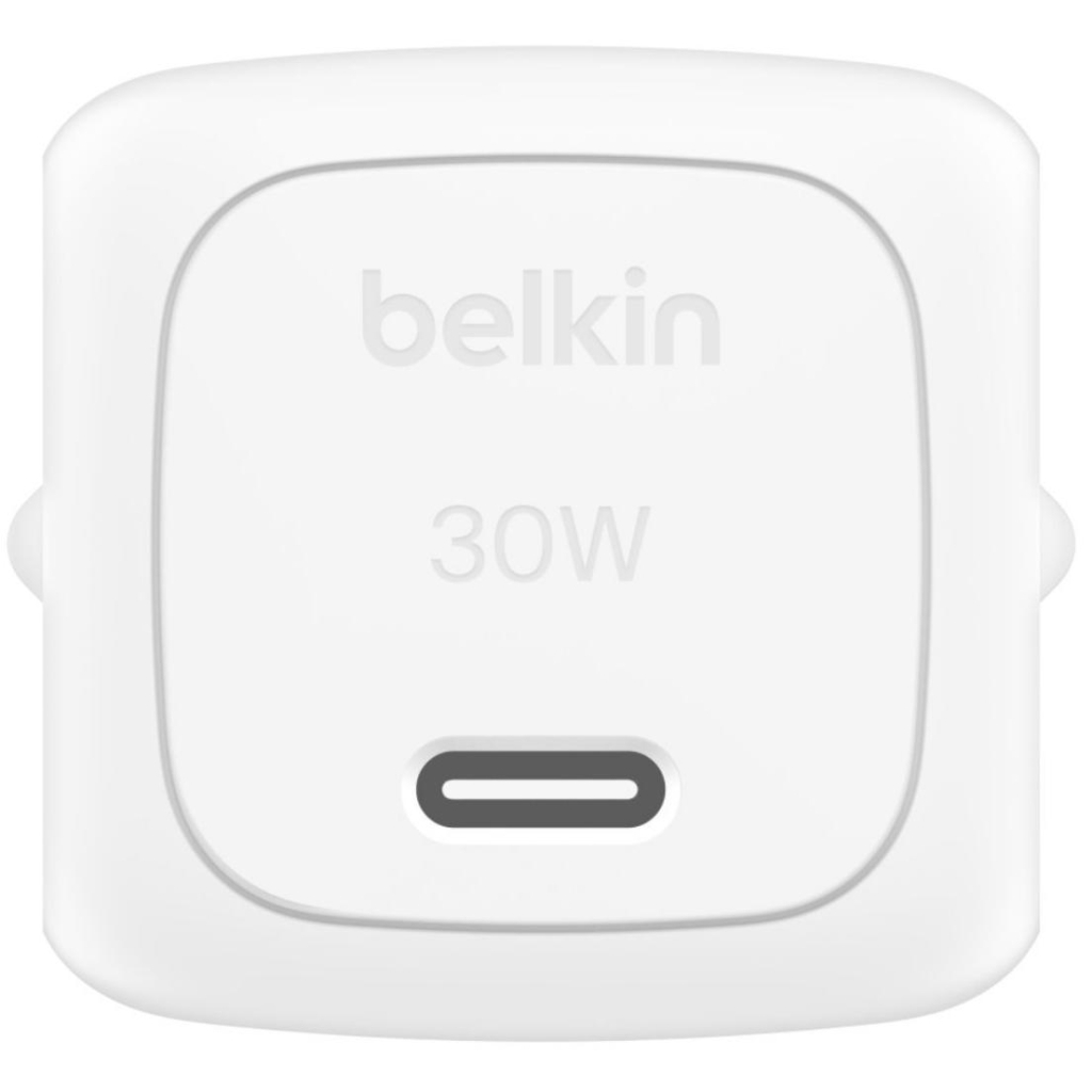 Зарядний пристрій Belkin USB-C PD30W PPS + cable USB-C to USB-C 1.0m PVC white (WCA008KQ1MWH-B6) - зображення 5