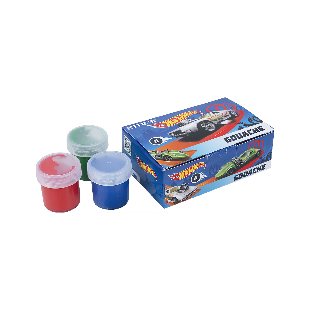 Гуашеві фарби Kite Hot Wheels 6 кол., 20мл (HW21-062) - зображення 2
