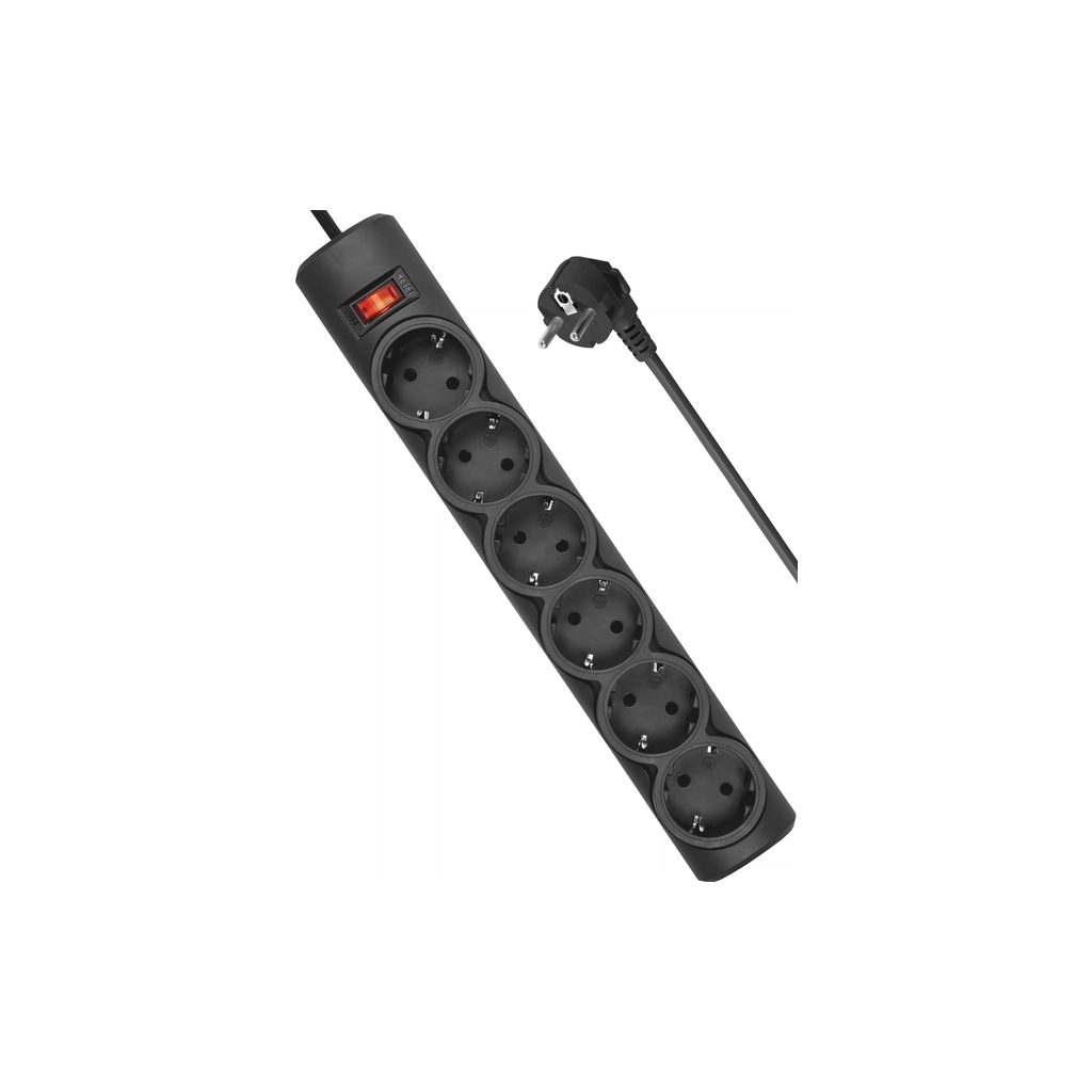 Мережевий фільтр живлення Defender 153, 3 m, 6 роз, black (99495) - зображення 3