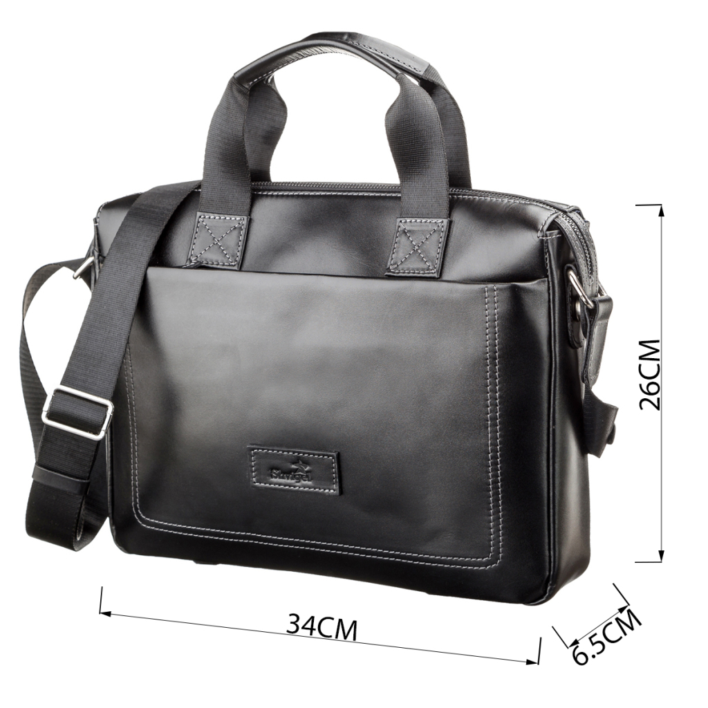 Сумка Shvigel Шкіряна Чорна (11107) - зображення 3