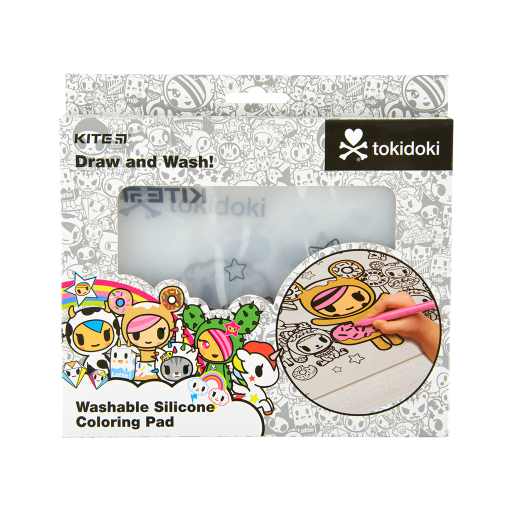 Підкладка настільна Kite силіконова розмальовка tokidoki, 30х40см (TK22-424) - зображення 2