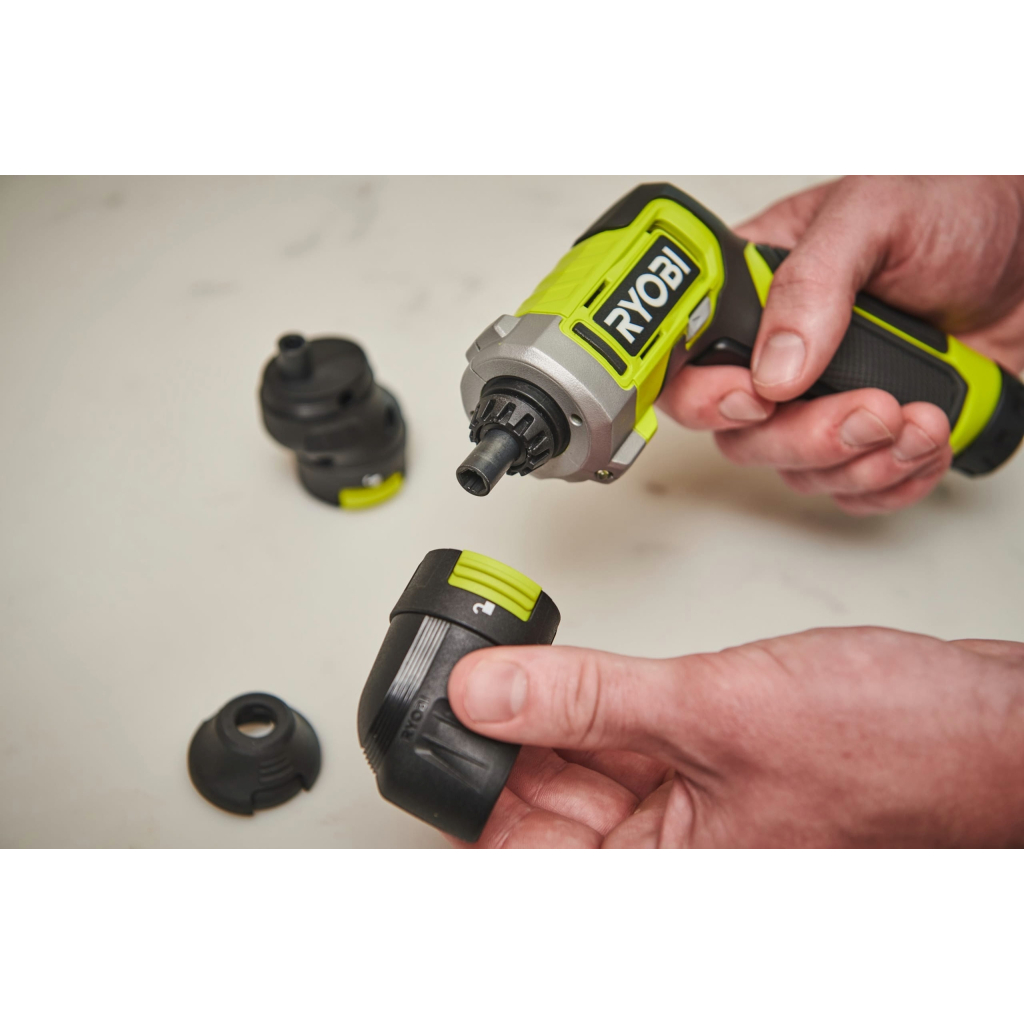 Викрутка акумуляторна Ryobi RSD4-120T 4В, USB, Lithium, 1х2Ah, 5Нм, 200об/хв, кейс, 10 насадок (5133006210) - изображение 6