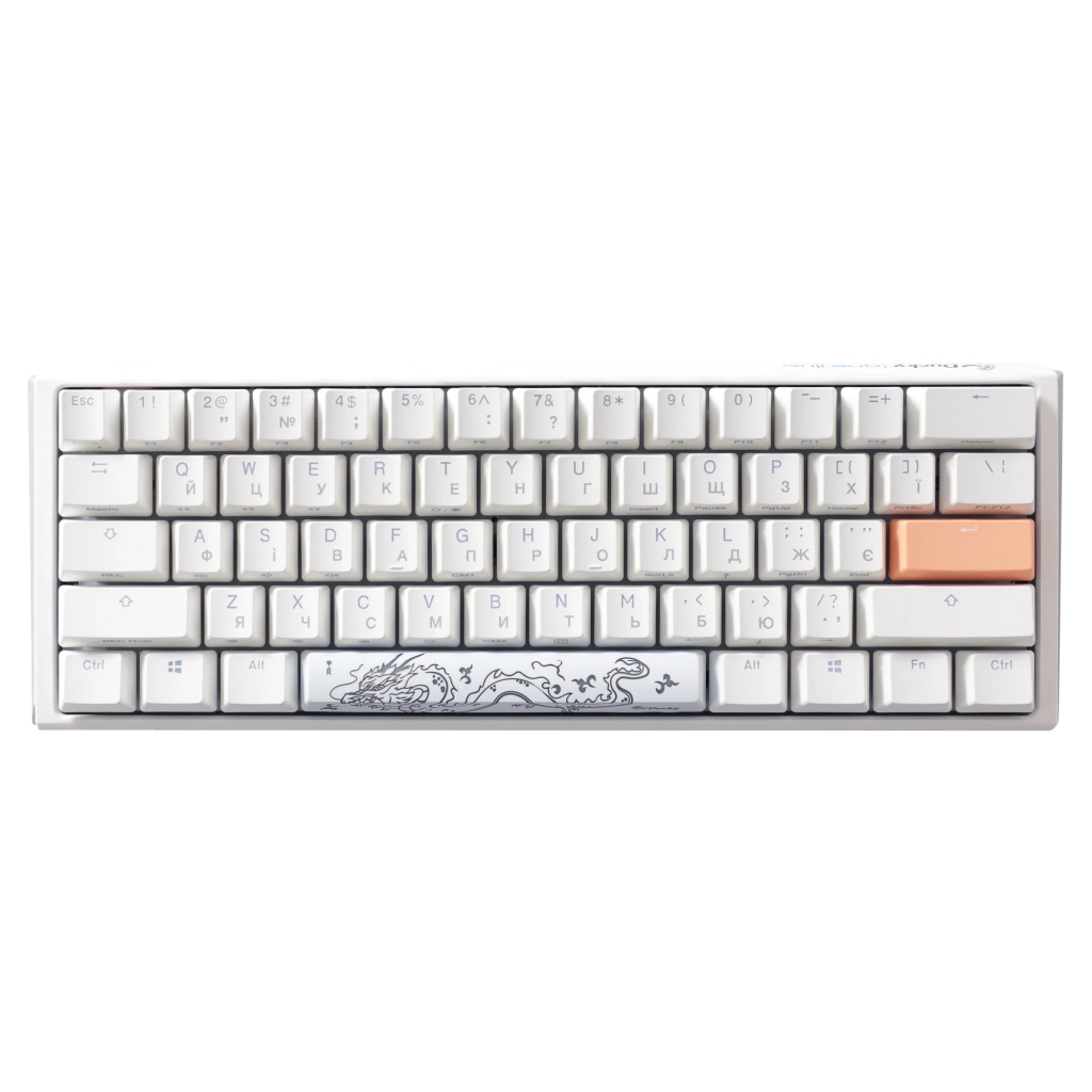 Клавіатура Ducky One 3 Mini Cherry MX Speed Silver RGB UA USB White (DKON2161ST-PUAPXPWWWSC1) - зображення 2