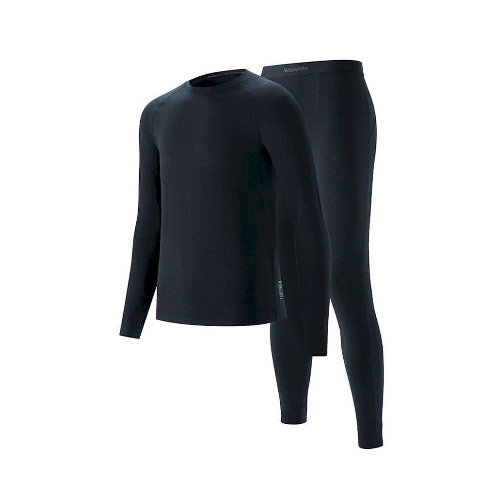Комплект термобілизни Naturehike NH22NY001 демісезон XXL чорний (6927595704936) - зображення 1
