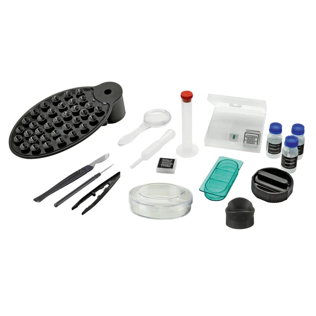 Мікроскоп Bresser Junior 40x-640x + набір для дослідів і адаптер для смартфона (929316) - зображення 6