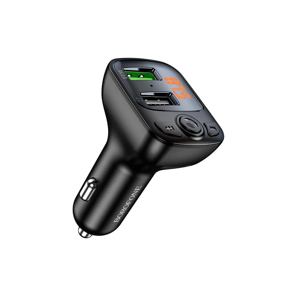 FM модулятор BOROFONE BC41, Black, Box - зображення 2