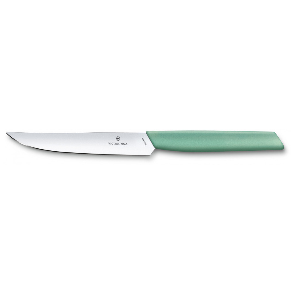 Кухонний ніж Victorinox Swiss Modern Steak 12 см Мятний (6.9006.1241) - зображення 1