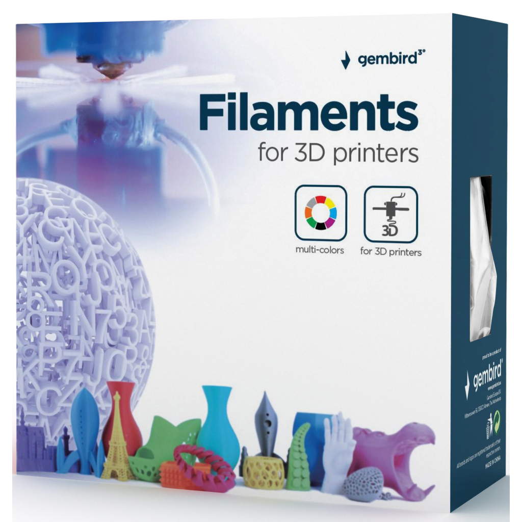 Пластик для 3D-принтера Gembird PETG, 1.75 мм, yellow, 1 кг (3DP-PETG1.75-01-Y) - изображение 4