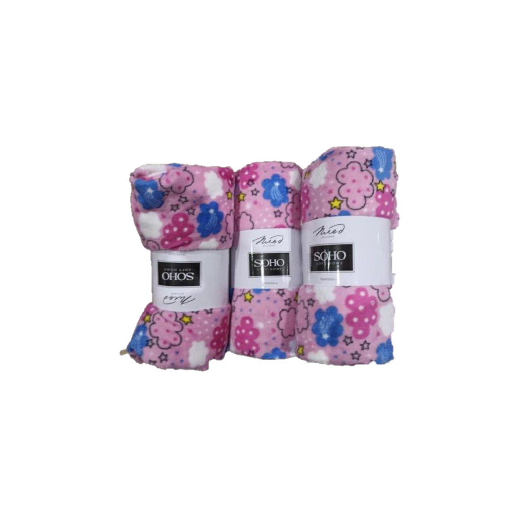 Плед Soho 150x200 см Clouds on pink (тонкий) (1077К) - изображение 1