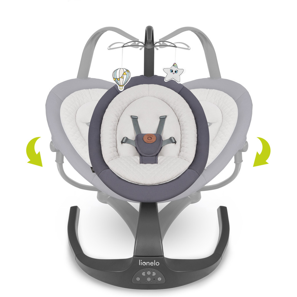 Крісло-гойдалка Lionelo Rina grey concrete (LO-RINA GREY CONCRETE) - зображення 5