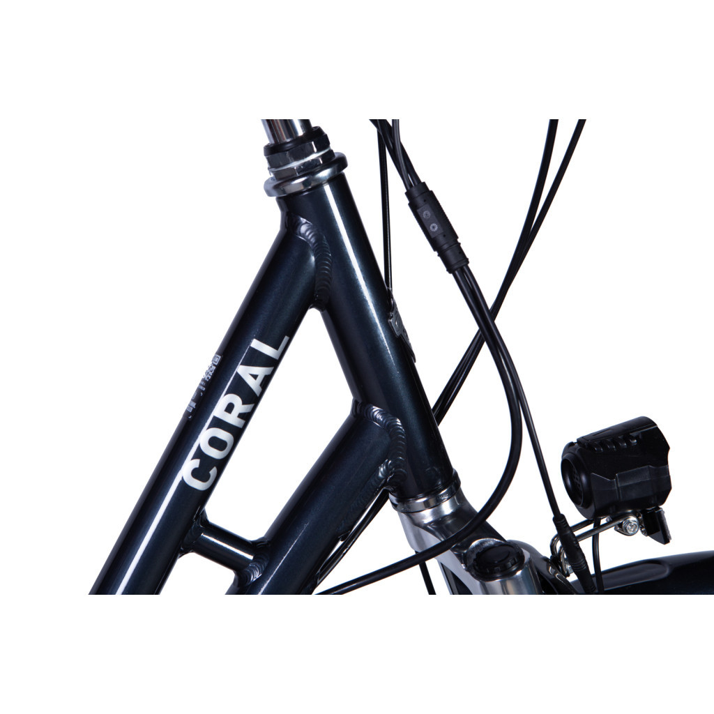 Електровелосипед Dorozhnik eCORAL 28" 19" 48B 12.5А*г St 2024 Темно-сiрий (ELB-D-28-048) - зображення 3