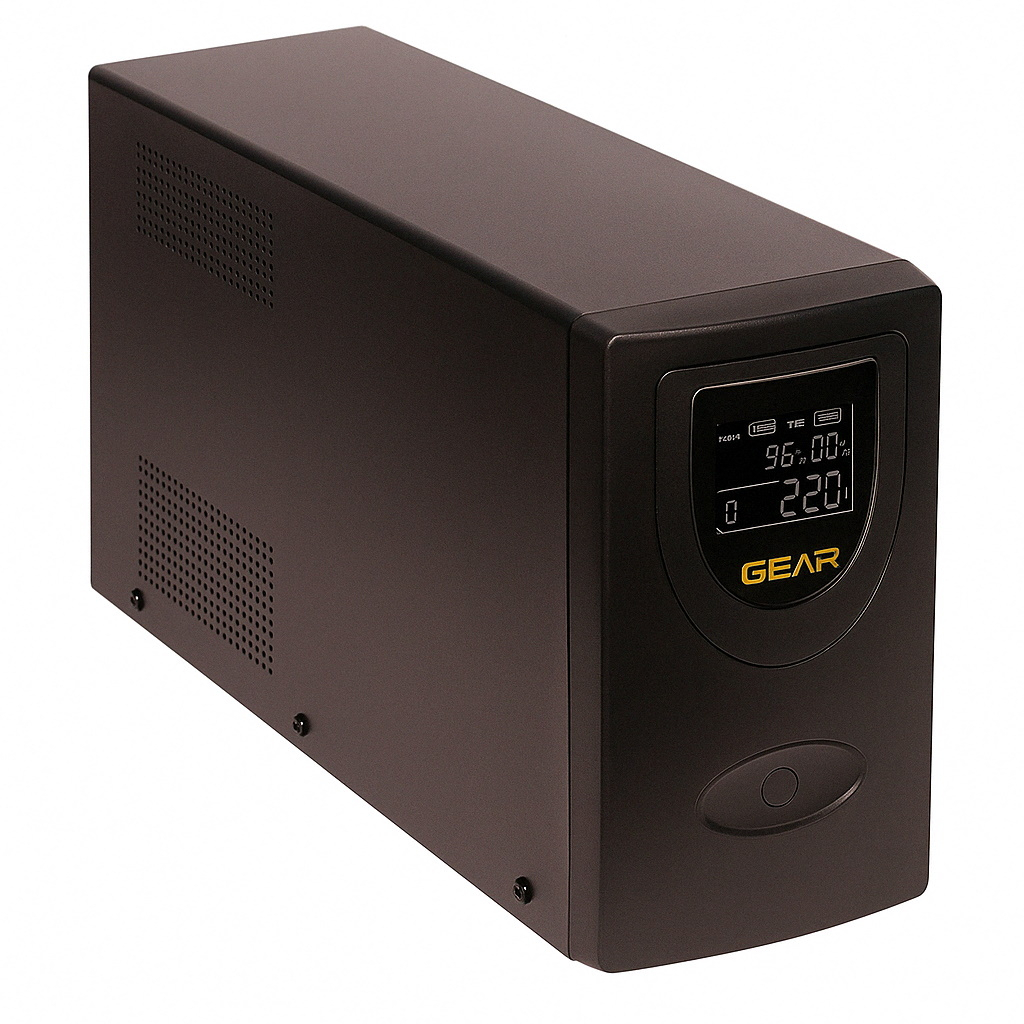Пристрій безперебійного живлення GEAR GU-2000PLCD - зображення 1