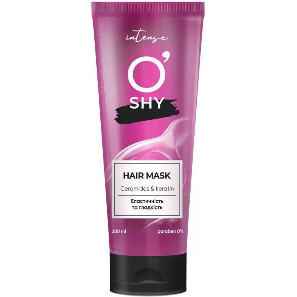 Маска для волосся O'Shy Intense Ceramides & Keratin Еластичність і гладкість 200 мл (4820263233986) - зображення 1