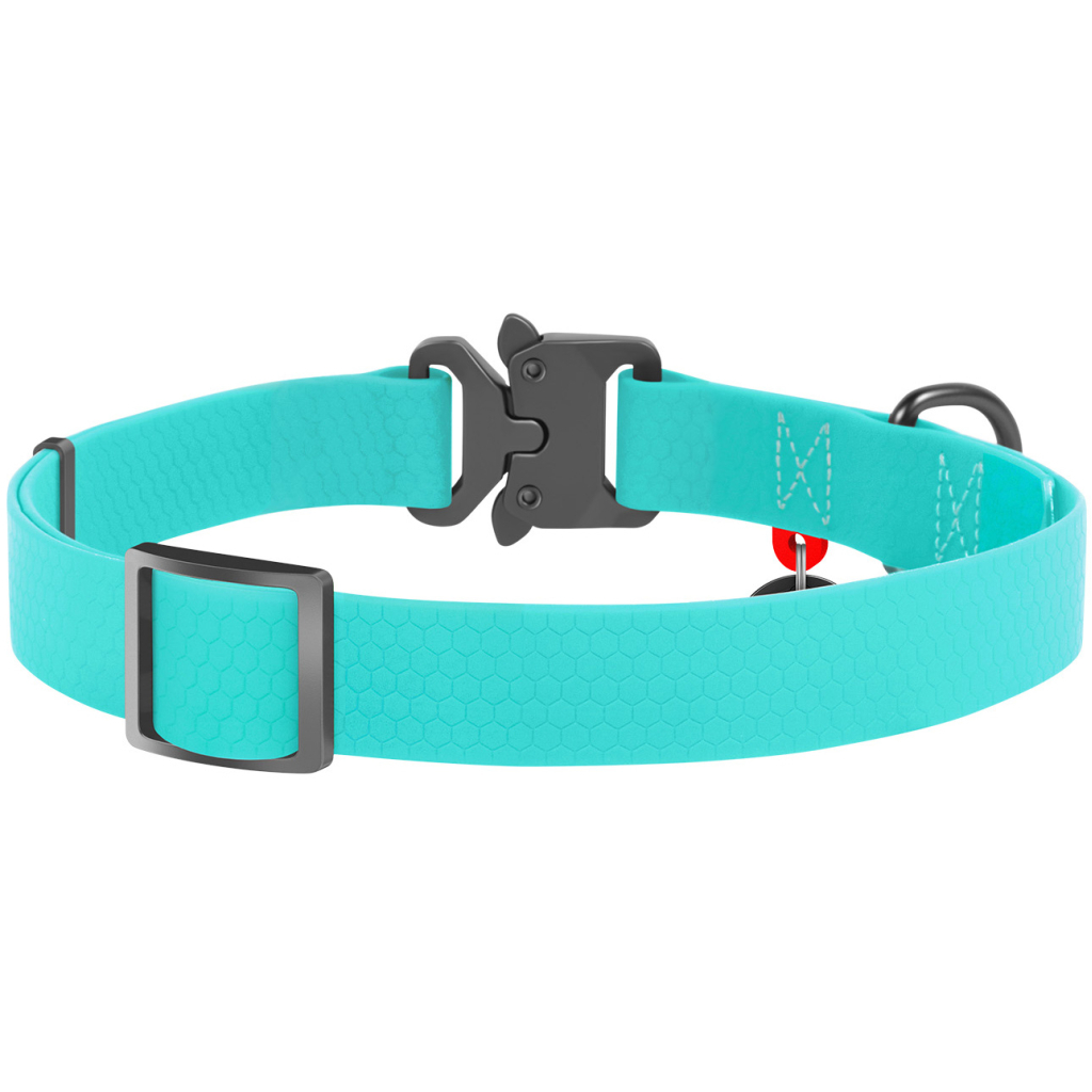 Нашийник для тварин WAUDOG Waterproof металічна пряжка-фастекс Ш 20 мм Д 28-40 см ментол (2787) - зображення 2