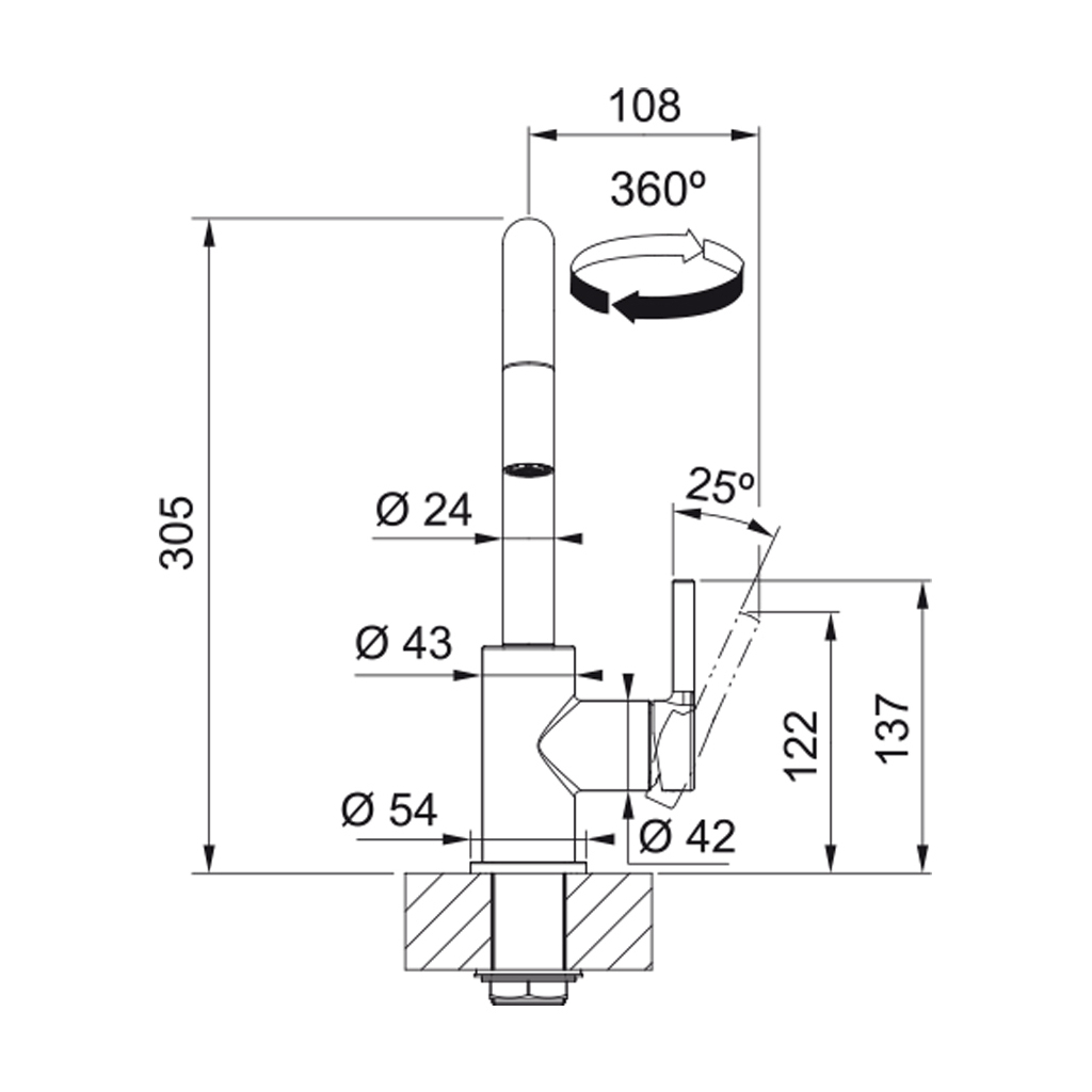 Змішувач Franke Lina U Pull Down (115.0728.477) - зображення 5