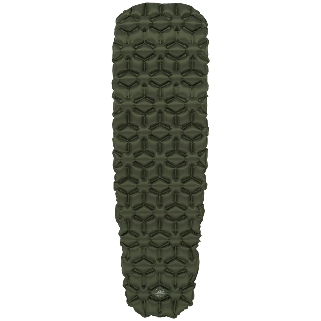 Туристичний килимок Highlander Nap-Pak Inflatable Sleeping Mat 5 cm Olive AIR071 (929796) - зображення 1