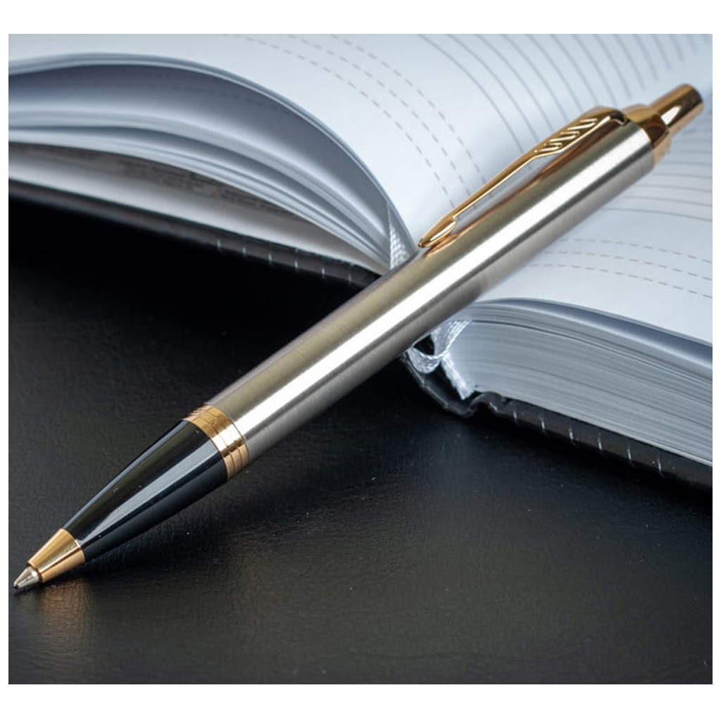 Ручка кулькова Parker IM 17 Brushed Metal GT BP блістер (22 236) - зображення 5