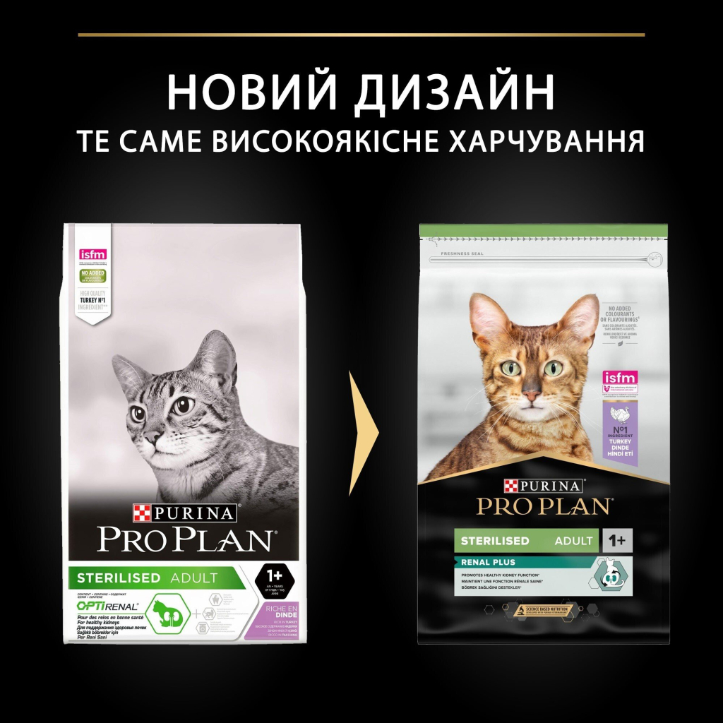 Сухий корм для кішок Purina Pro Plan Sterilised Adult 1+ Renal Plus Для дорослих стерилізованих З індичкою 14 кг (7613287887702) - зображення 7